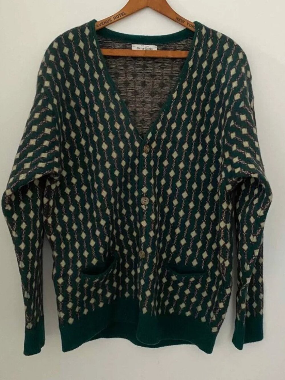 Vintage UNITED COLORS OF BENETTON Knitwear cardigan with buttons